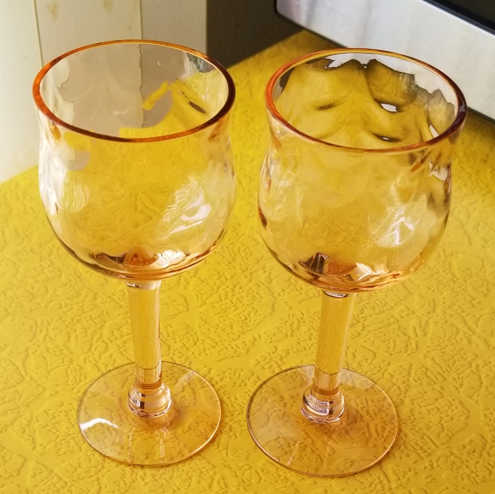 💖💖 Heisey Gayoso Flamingo Pink Cordial Glasses